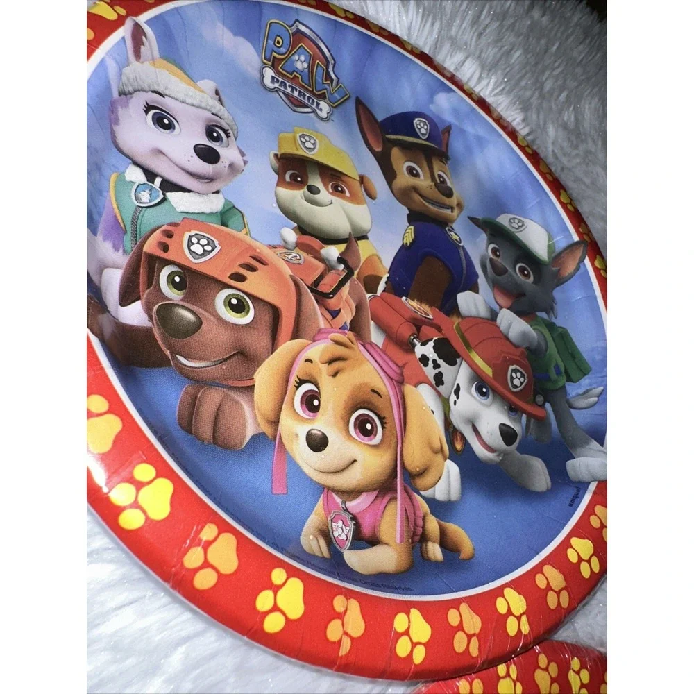 Paw Patrol Party Supplies Set 4 Packs Plates and 1 Pack Napkins Birthday Theme